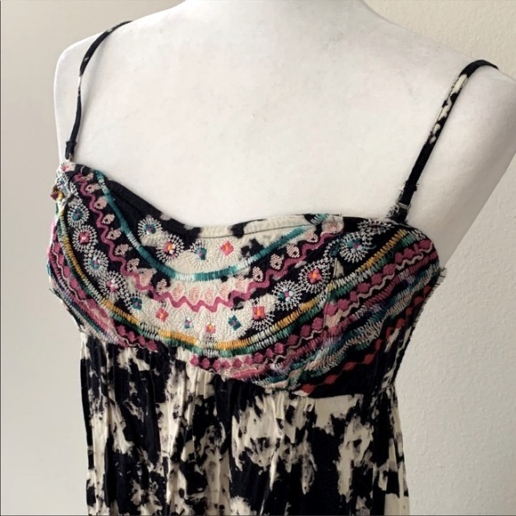 Billabong Smocked Embroidered top Maxi Dress - Picture 13 of 16